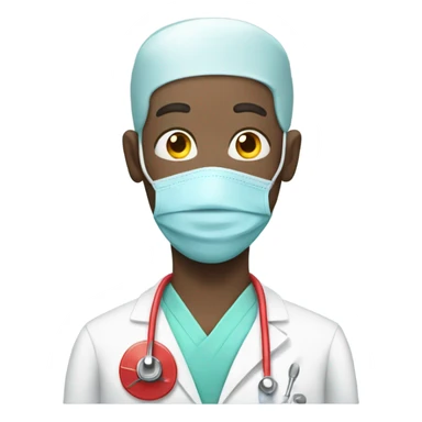 Bald surgeon playing operation board game sticker