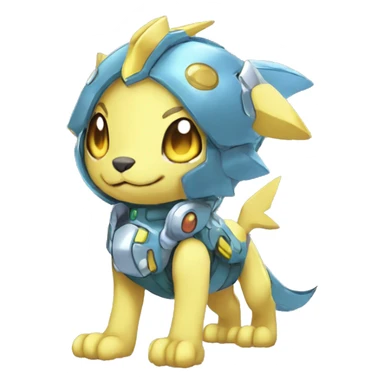 cute cool edgy beautiful shiny pretty Digimon-Fakemon-animal full body sticker