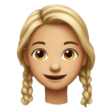 adorable girl with sweet smile sticker