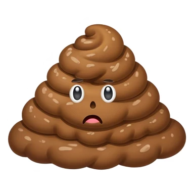 Disgusting poop sticker