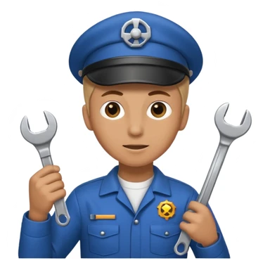 create a person emoji of Barcengine is the superpower name The engine that keeps everything moving sticker