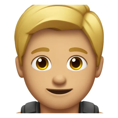 young man front muscles sticker