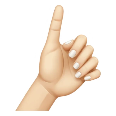 White Shh finger and hand emoji sticker
