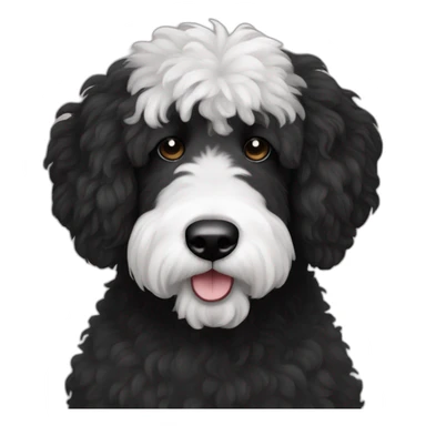 -all-black-sheepadoodle-dog-no-white sticker