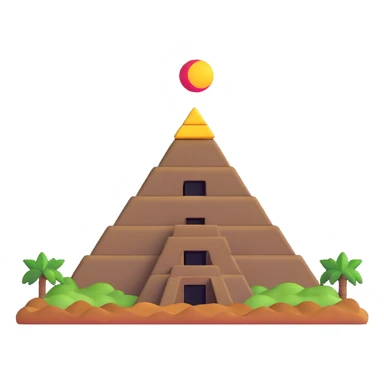 simple and bold Mexican pyramid sticker