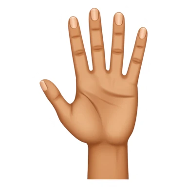 Mano mostrando 4 dedos sticker