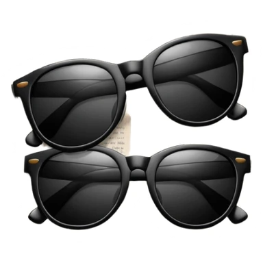 Sunglasses on newspaper sticker