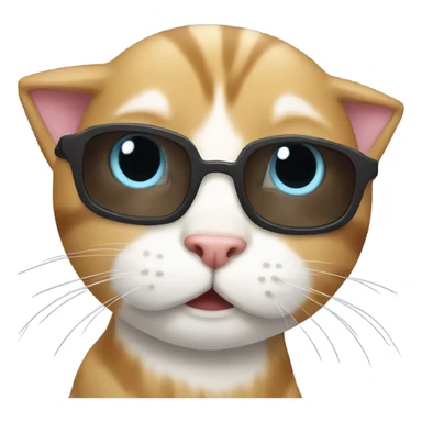 Cat ride cat sticker