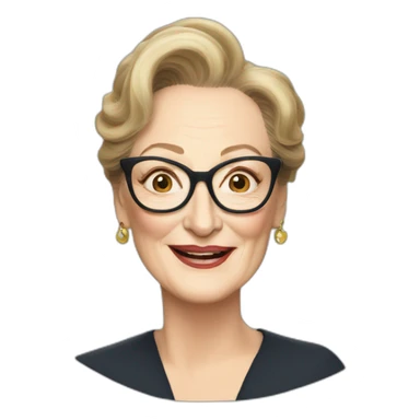 Meryl streep sticker