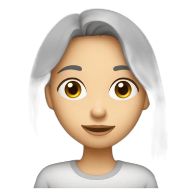 fille qui fait un cœur avec la lettre S sticker