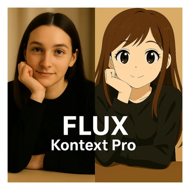 same similar image but chnage the text to "Flux Kontext Max" sticker
