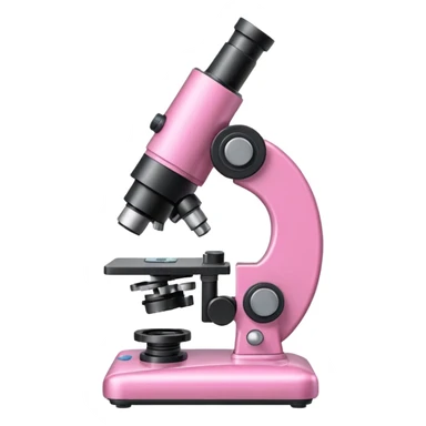 microscópio rosa sticker