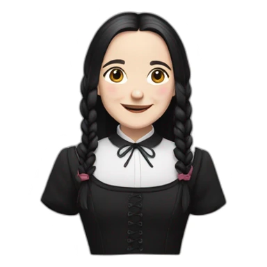 Wednesday adams happy sticker