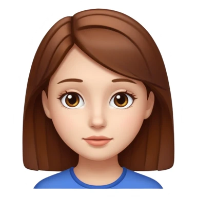 a girl with square face sticker