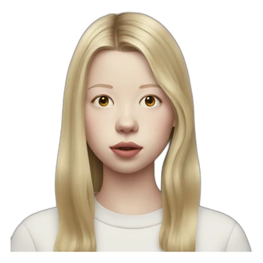 blonde mia goth sticker