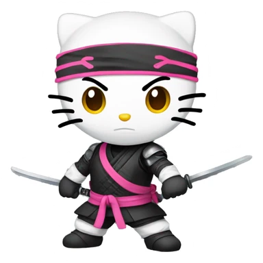 Hello kitty ninja  sticker