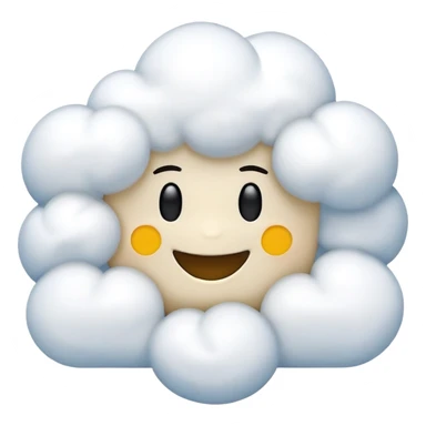 A electric cloud with a roblox face inside sticker