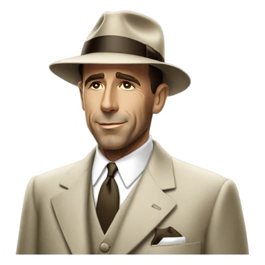 Humphrey Bogart Casablanca sticker