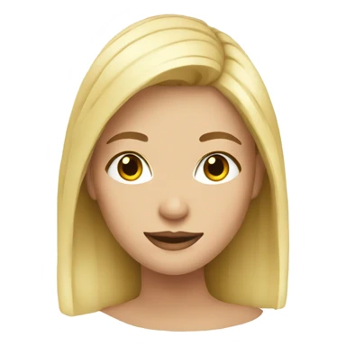 Blonde girl pretty sticker