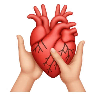 a heart made with fingers sticker