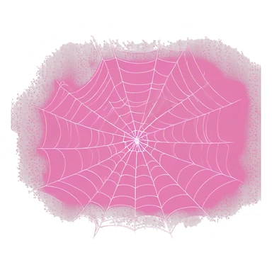 pink spider web sticker