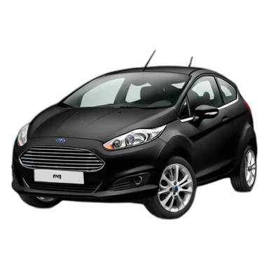 ford fiesta black sticker