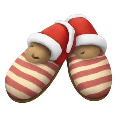 Slippers on Christmas morning  sticker