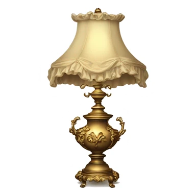 Vintage rococo lamp sticker