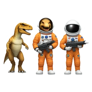 astronaut, t-rex and toy solider sticker