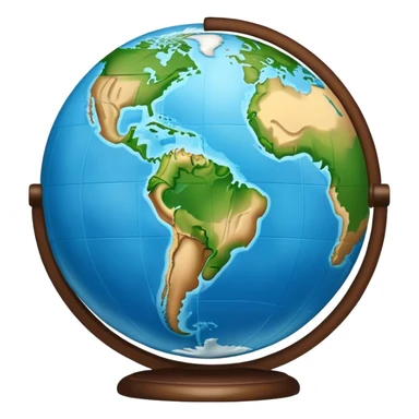 South America in the Earth Globe sticker
