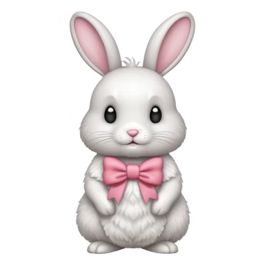 conejo con moño sticker