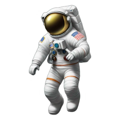Astronaut with sunglasses doing the moonwalk sticker
