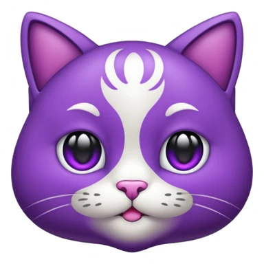 faça um gatinho roxo de emoji para eu copiar sticker
