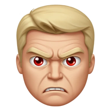 angry serious man sticker