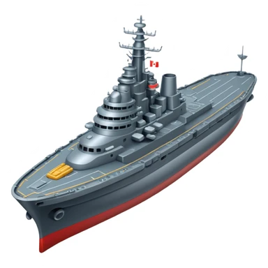 battleship arial view sticker