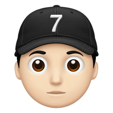 A black cap with 701  sticker