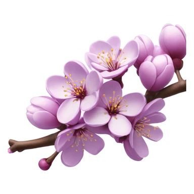 Cherry blossom in purple  sticker
