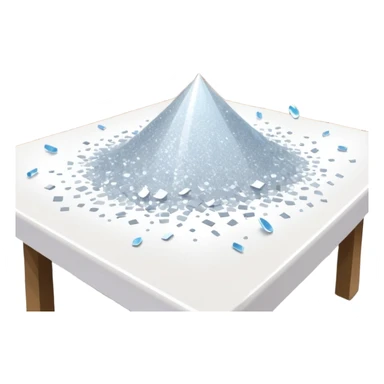 glitter white market sticker