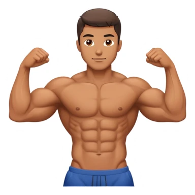 Guy with abs sticker