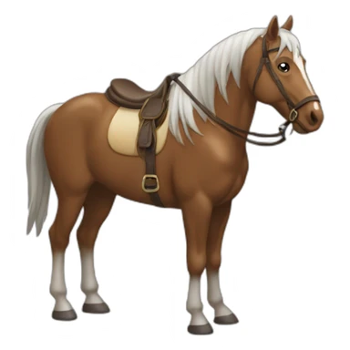 Caballo sorprendido enojado sticker