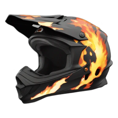 dirtbike-fire-helmet sticker