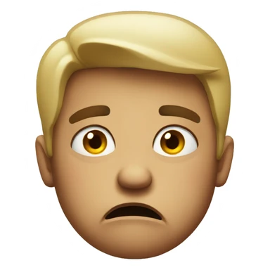 irritated face sticker