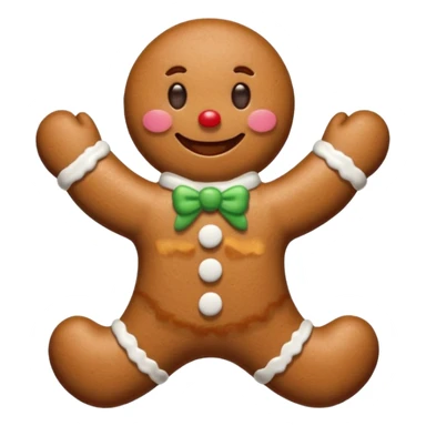 gingerbread man sticker