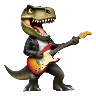 dinosaur heavy metal sticker