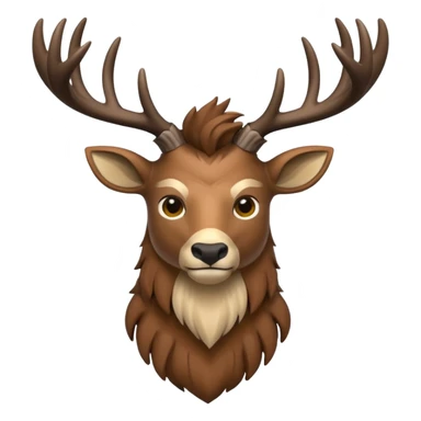 crea una mascota de equipo que sea un venado y lleve un chaleco con el nombre de telamon sticker