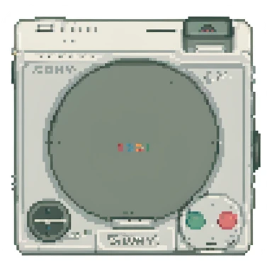 белый плеер Sony, no background sticker