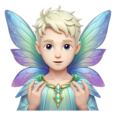 male fairy wings. sticker