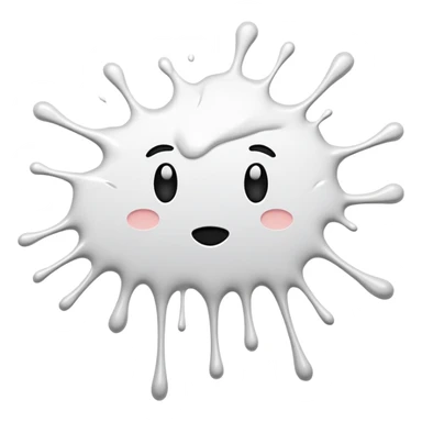 White splat sticker
