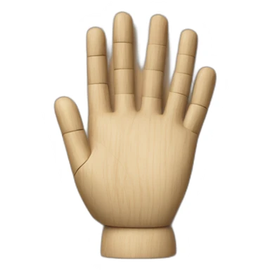 mannequin wood hand sticker