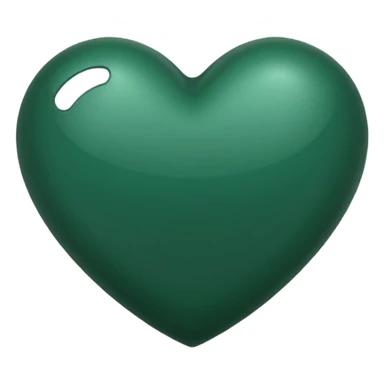 dark green heart emoji sticker
